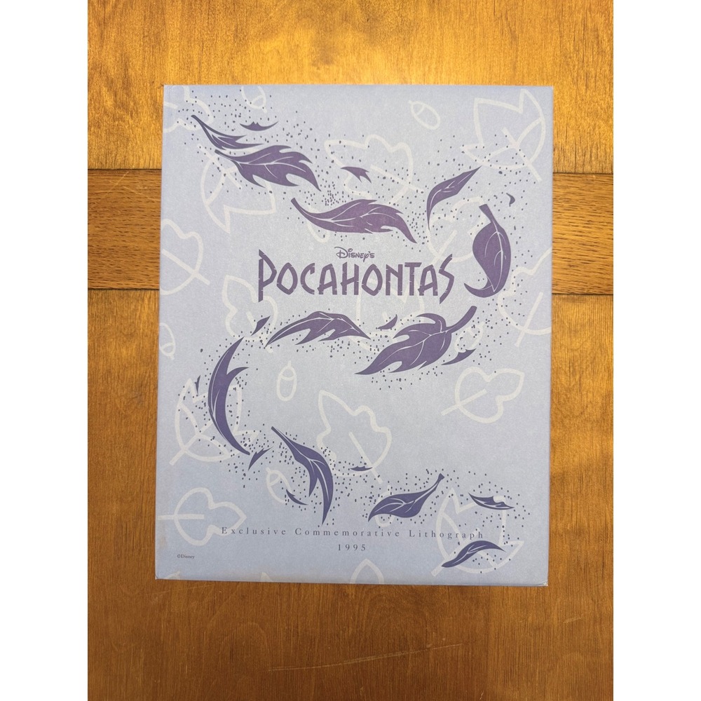 Disney Pocahontas Exclusive Commemorative Lithograph 1995 Vintage Disney Store
